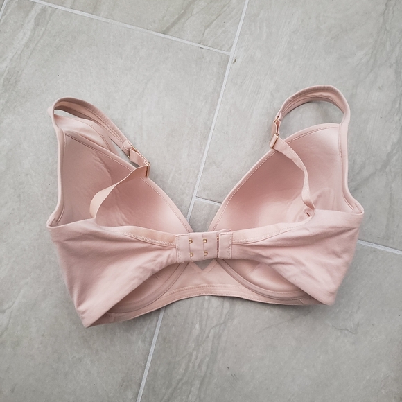 ThirdLove 24/7 Cotton Plunge Bra Lightly Lined Underwire - Picture 3 of 6